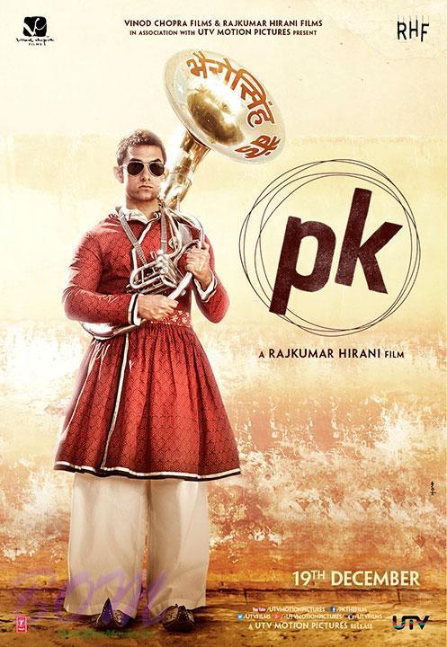 2nd poster of Aamir khan starrer PK movie released on 20 August 2014. The motion picture of the same was released same day.