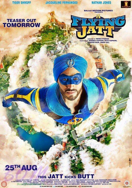 A Flying Jatt movie poster released on 7 July 2016