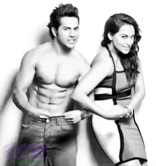 A funny picture of Varun Dhawan and Sonakshi Sinha