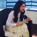 A laughing Aishwarya Rai Bachchan at Cannes 2015