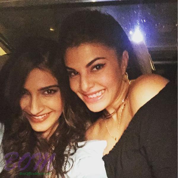 A lovely picture of Sonam Kapoor and Jacqueline Fernandez