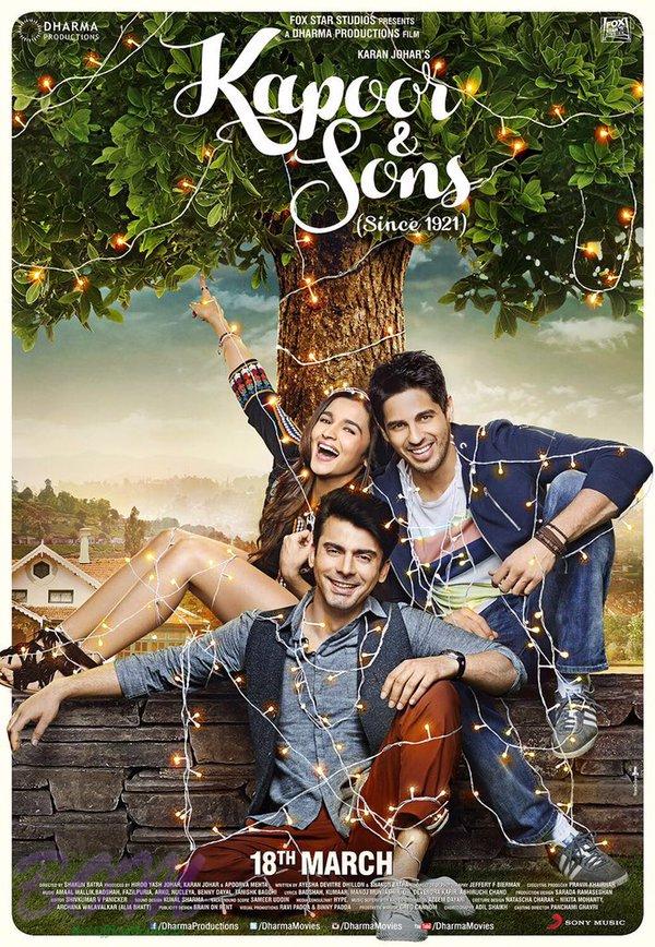 A lovely poster of Kapoor And Sons - on 3Feb2016