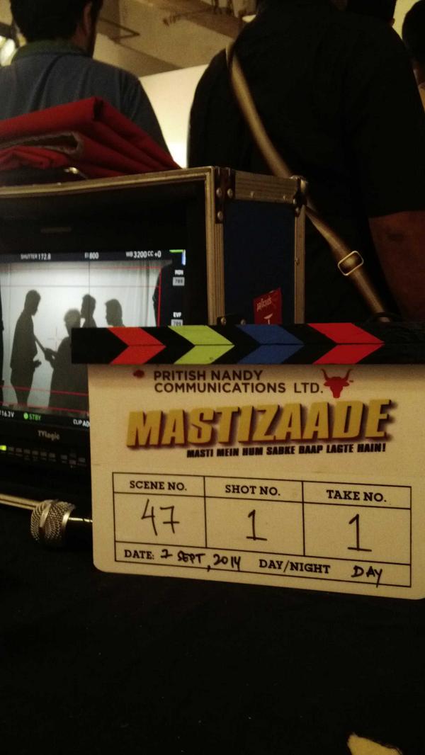 A photo of Mastizaade first day shooting started