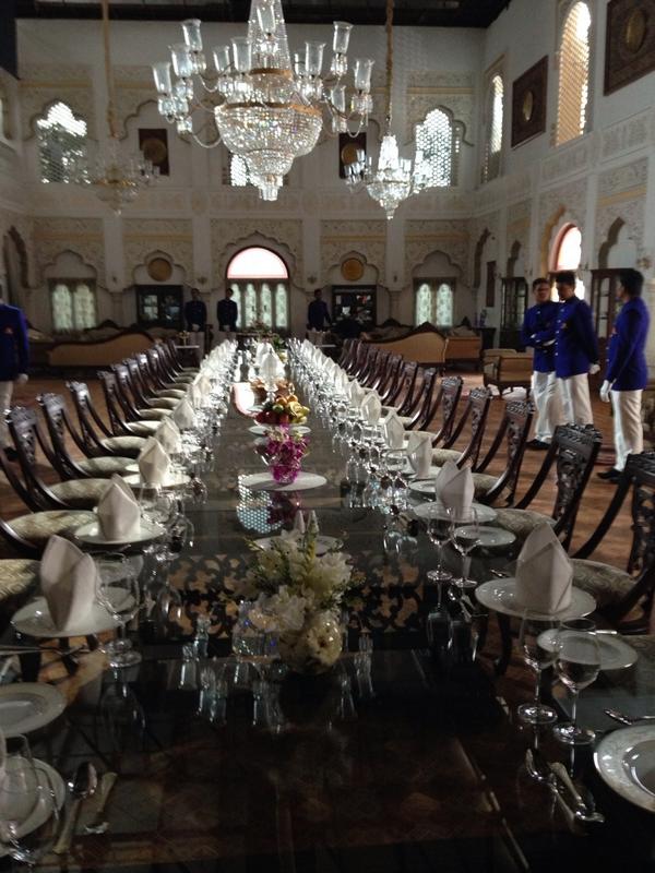 A picture from the set of Sooraj Barjatya's Magnum Opus - Prem Ratan Dhan Payo