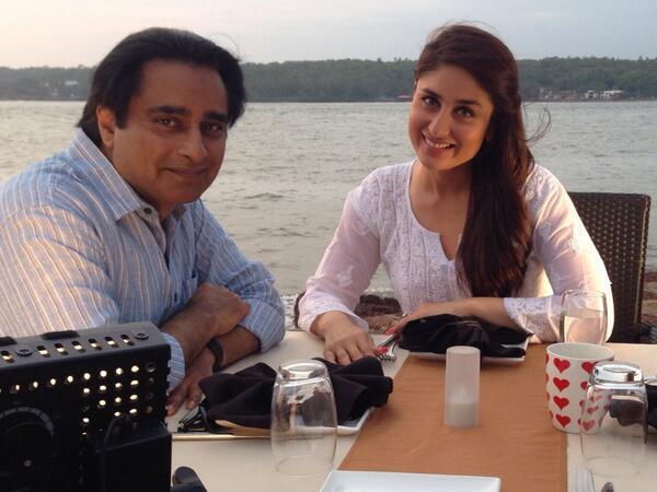 A picture of Kareena Kapoor Khan in Goa when shooting for a BBC documentary with British comedian and actor Sanjeev Bhaskar.