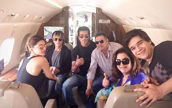 A picture of Team Charlie just before landing in Ahmedabad