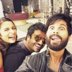 A quirky tongue selfie of Shahid Kapoor with laughing Alia Bhatt