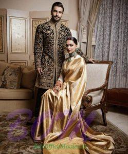 A regal look of Ranveer Singh and Deepika Padukone at their Bengaluru reception after marriage