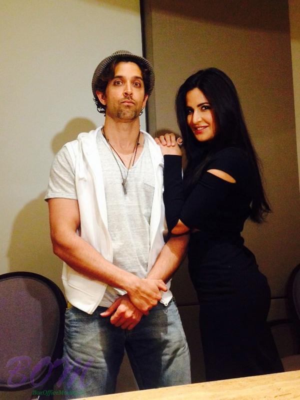 A weird Hrithik Roshan with hot Katrina Kaif