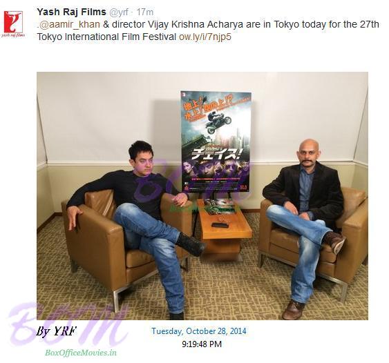 Aamir Khan & director Vijay Krishna Acharya are in Tokyo today for the 27th Tokyo International Film Festival