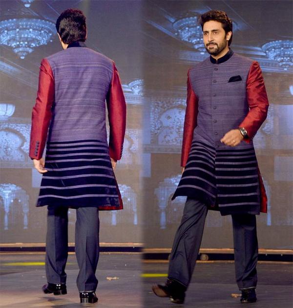 Abhishek Bachchan In Manish Malhotra