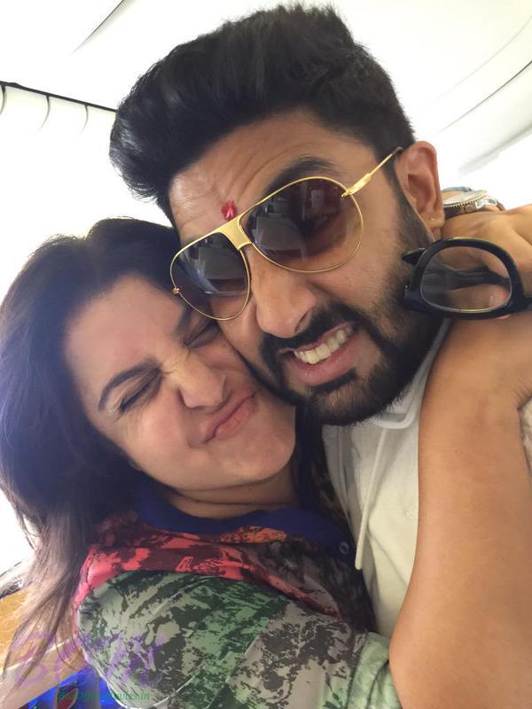 Abhishek Bachchan and Farah Khan cute picture