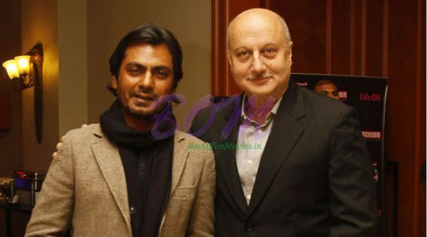 Actor Nawazuddin with Anupam Kher