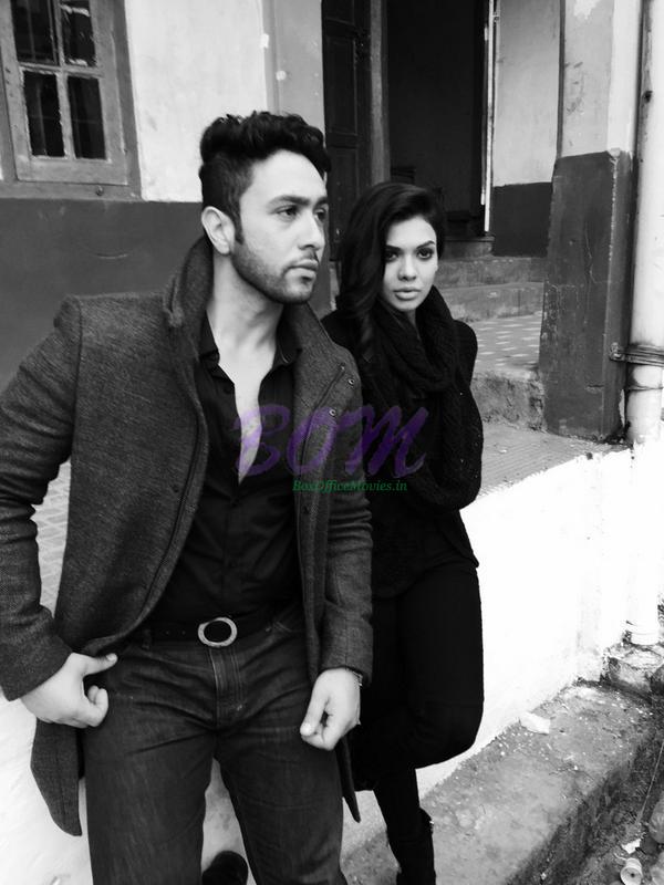Adhyayan Suman on the sets of his next movie 'Ishq Click' with beautiful Sara Loren