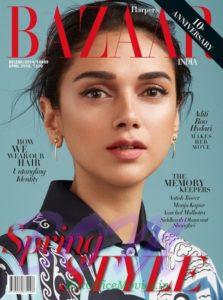Aditi Rao Hydari cover girl for Harper Bazaar Mag April 2018 issue
