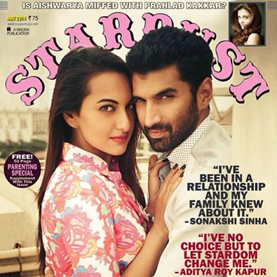 Aditya Roy Kapur and Sonakshi Sinha in Stardust May 2014 cover page