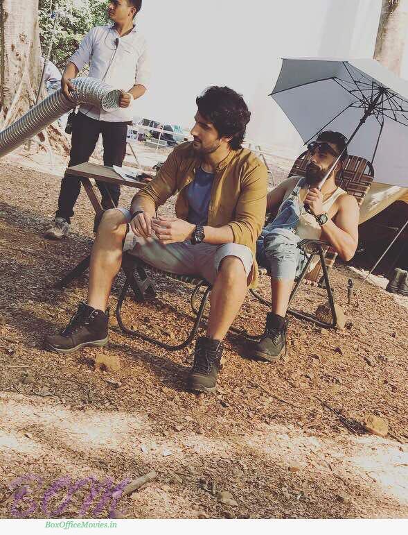 Aditya Seal while shooting for his next after Tum Bin 2