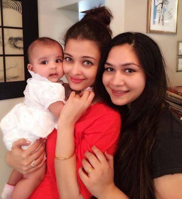 Aishwarya Rai Bachchan with Aaradhya Bachchan at Vanessa Parmar's residence.