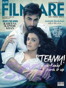 Aishwarya Rai Bachchan cover girl with Ranbir Kapoor for Filmfare Nov 2016 edition