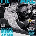 Ajay Devgn looking his cool best for Filmfare Magazine cover page August 27, 2014 issue