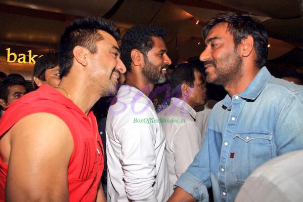 Ajaz Khan with Ajay Devgn