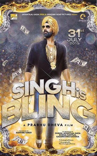 Akshay Kumar starrer Singh is Bling look with release date on 31 July 2015