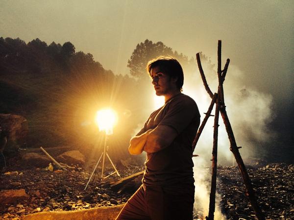 Ali Zafar picture as director on the set