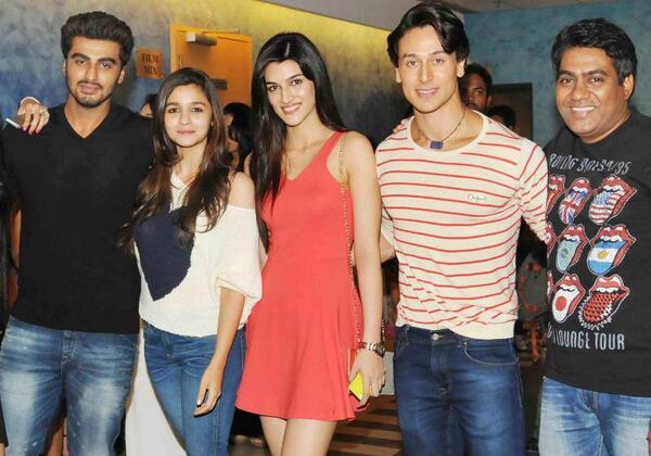 Alia Bhatt, Arjun Kapoor, Tiger Shroff & Kriti Sanon together