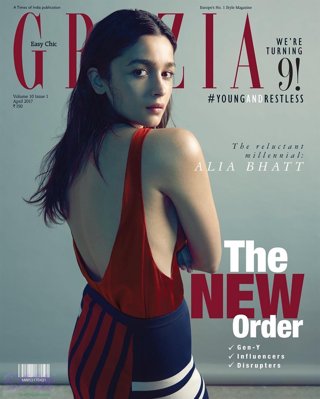 Alia Bhatt cover girl for Grazia style Magazine April 2017 issue