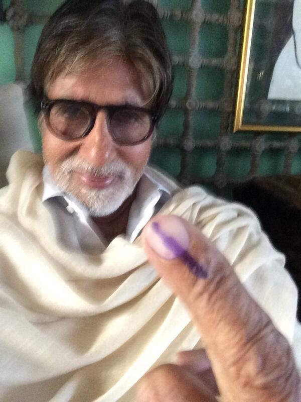 Amitabh Bachchan Ji Voting Picture