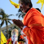 Amitabh Bachchan in a prayer for SARKAR 3 and the aarti