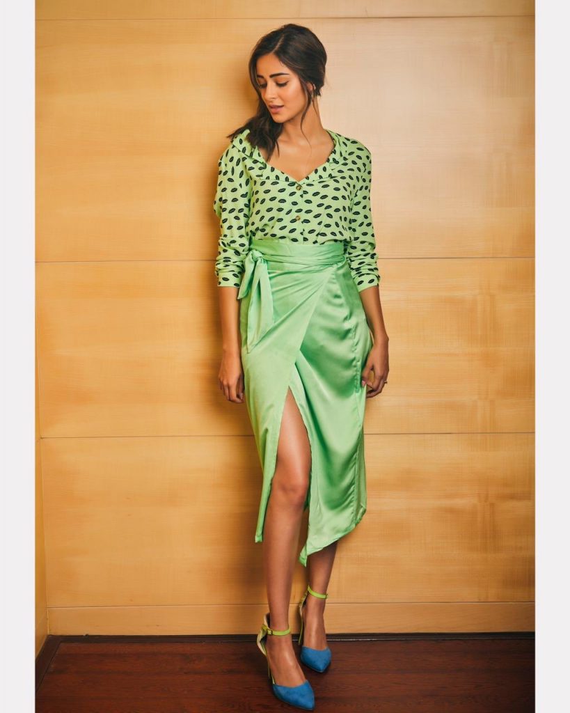 Ananya Pandey goes green after black