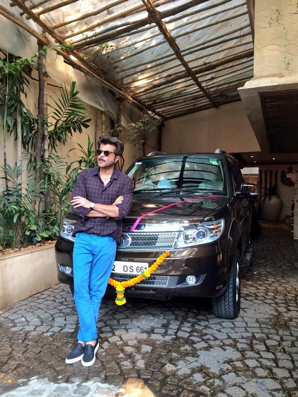 Anil Kapoor got  this lovely Dusshera present from Tata Safarion