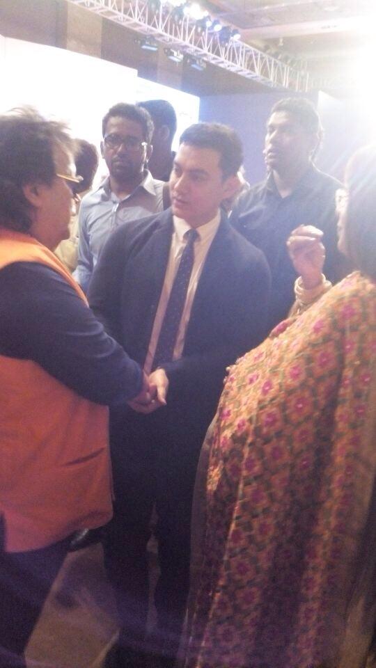 Another picture of Aamir Khan at the event