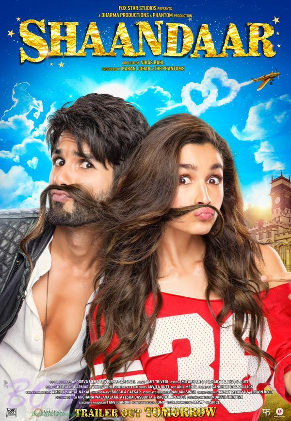 A lovely and quirky poster of Shaandaar movie