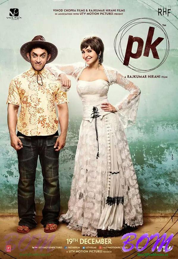 Another weird poster of PK movie featuring Aamir Khan and Asnuskha Sharma