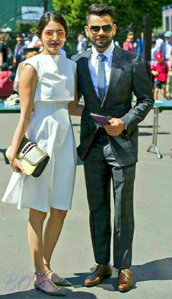 Anushka Sharma and Virat Kohli at Wimbledon