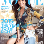 Anuskha Sharma on the cover page of Vogue India Magazine January 2015 Issue