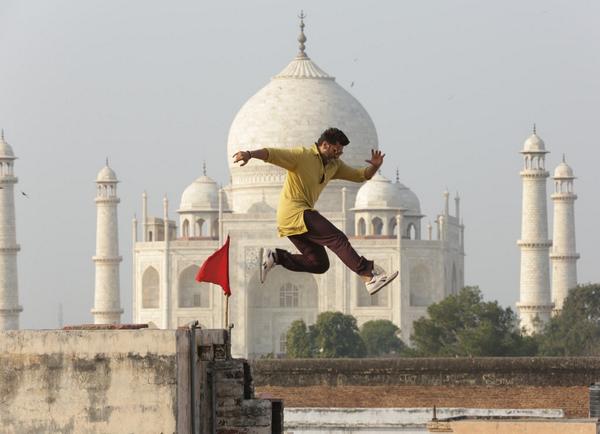 Arjun Kapoor - One of my favourite working stills and memories of Agra...leap of faith...this new year show ur Tevar '9th jan 2015'