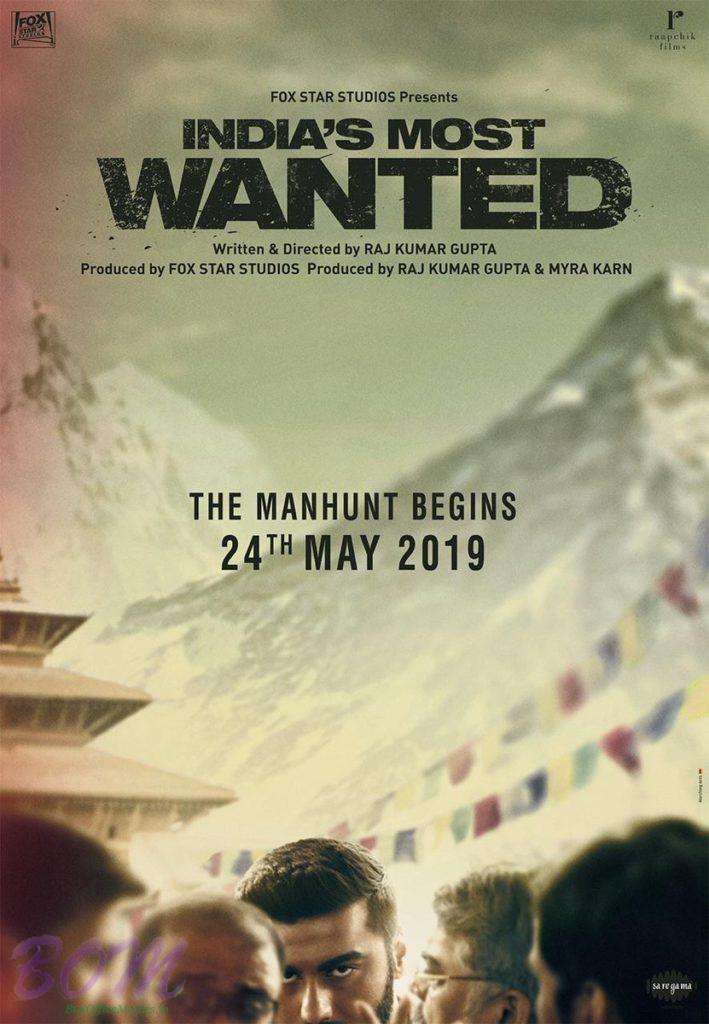 Arjun Kapoor starrer India's Most Wanted movie poster