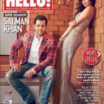 Athiya Shetty with Salman Khan on the cover page of Hello Magazine June 2015 issue