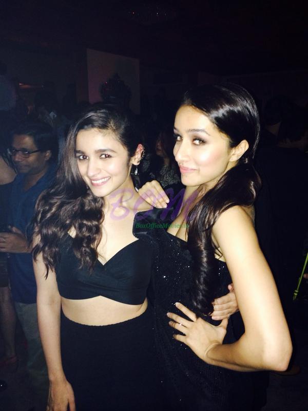 Awesome picture of Alia and Shraddha Kapoor on Ek Villain success party.