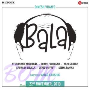 Bala starring Ayushmann Khurrana, Bhumi Pednekar, and Yami Gautam