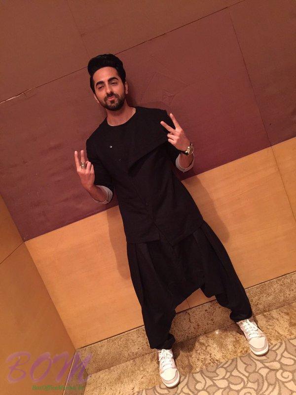 Ayushmann Khurrana while walking for Antar at GQ Fashion Night