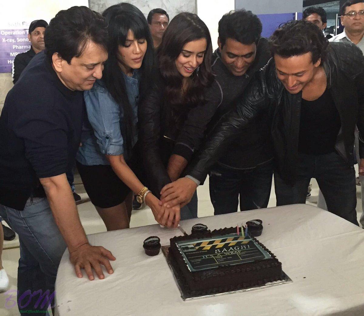 Baaghi wrap up cake cutting today on 21 Feb 2016