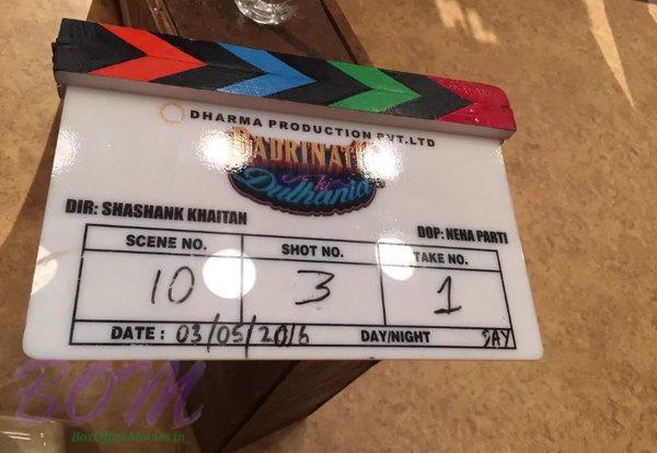 Badrinath Ki Dulhania Shoot began from 3May16