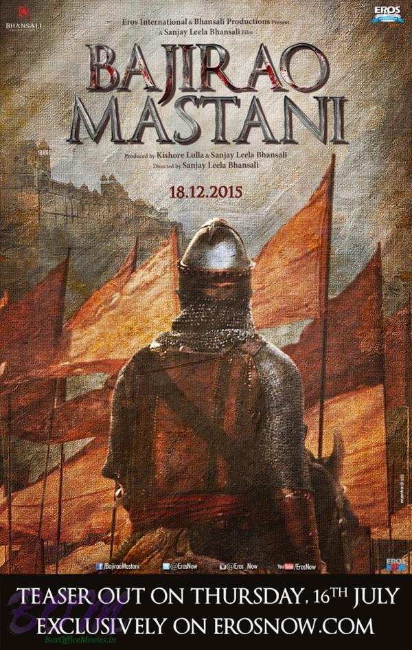 Bajirao Mastani Teaser announcement poster