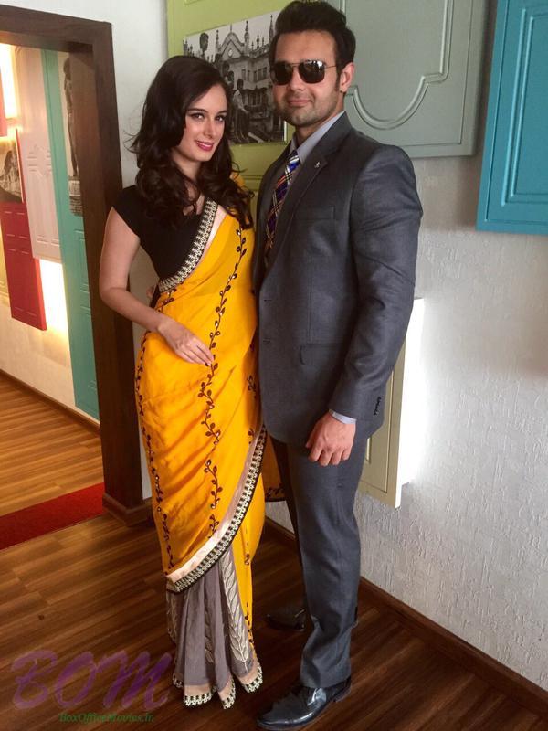 Beautiful Evelyn Sharma and Mahaakshay during Ishqedarriyaan movie promotion in Bhopal