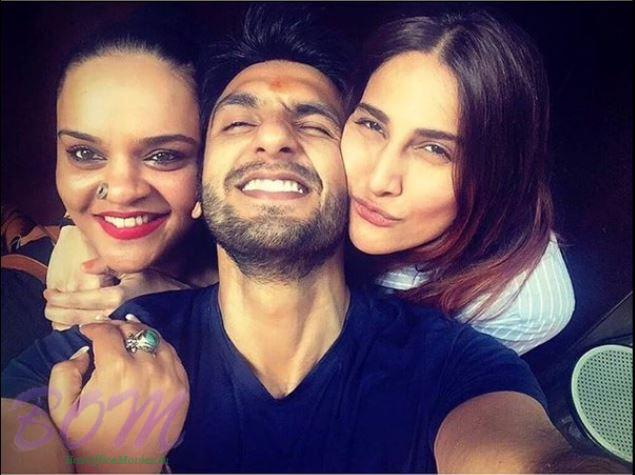 Befikre Couple Ranveer and Vaani with the casting director of yrf films