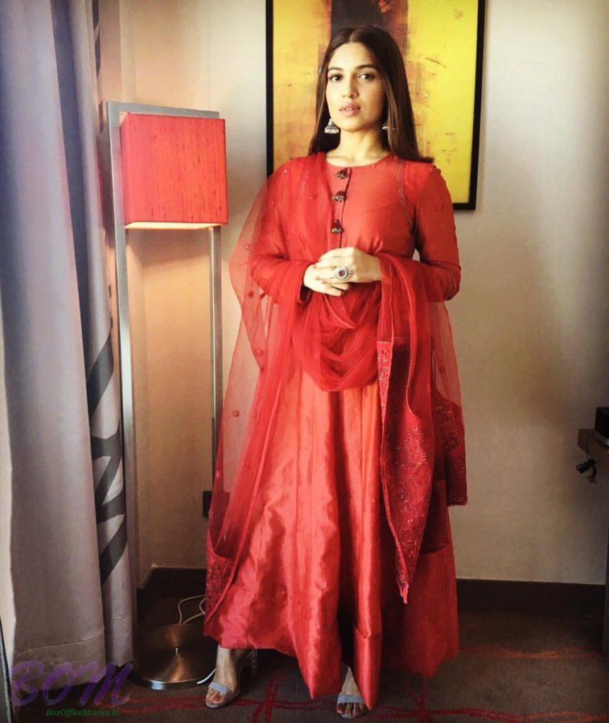 Bhumi Pednekar while promoting Shubh Mangal Saavdhan